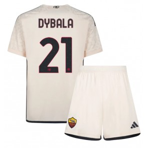 AS Roma Paulo Dybala #21 Replica Away Stadium Kit for Kids 2023-24 Short Sleeve (+ pants)